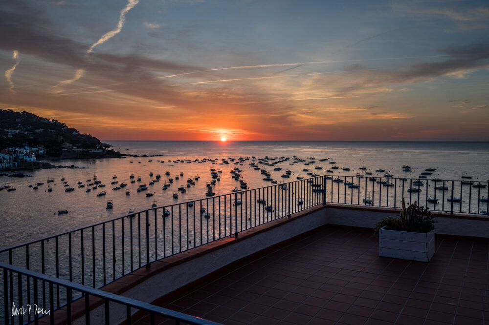 Sonnenaufgang von der Terrasse