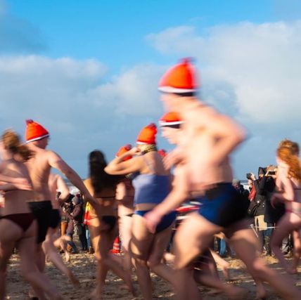 Anschwimmen an Neujahr
