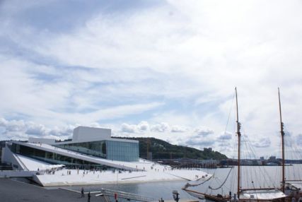 Dach der Oper in Oslo