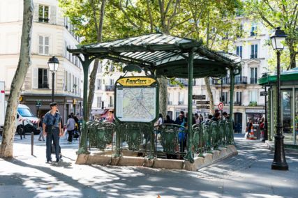 Metrostation auf dem Montmartre